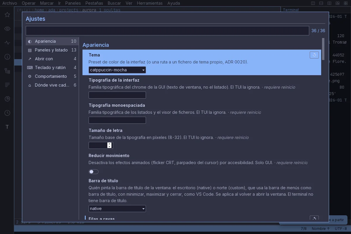 Ajustes con controles de verdad